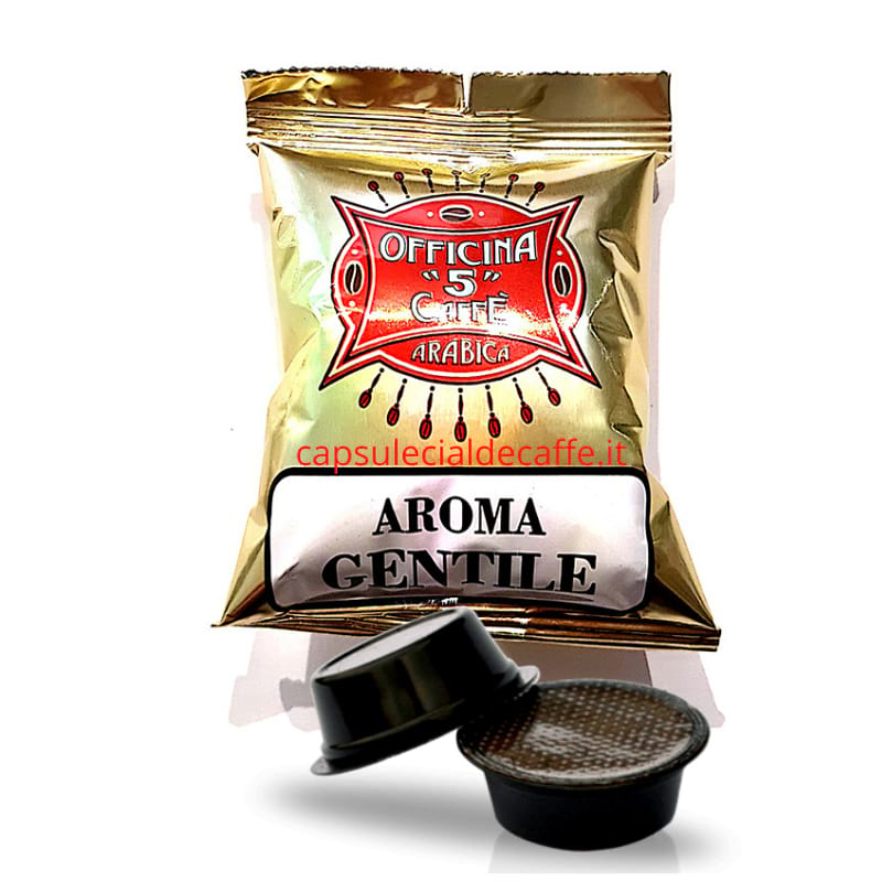 Aroma Gentile Officina 5 caffè Capsule compatibili Lavazza a Modo Mio