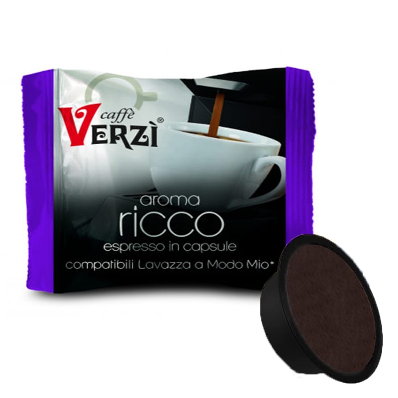 Caffè Verzì Aroma Ricco in capsule compatibili Lavazza a Modo Mio