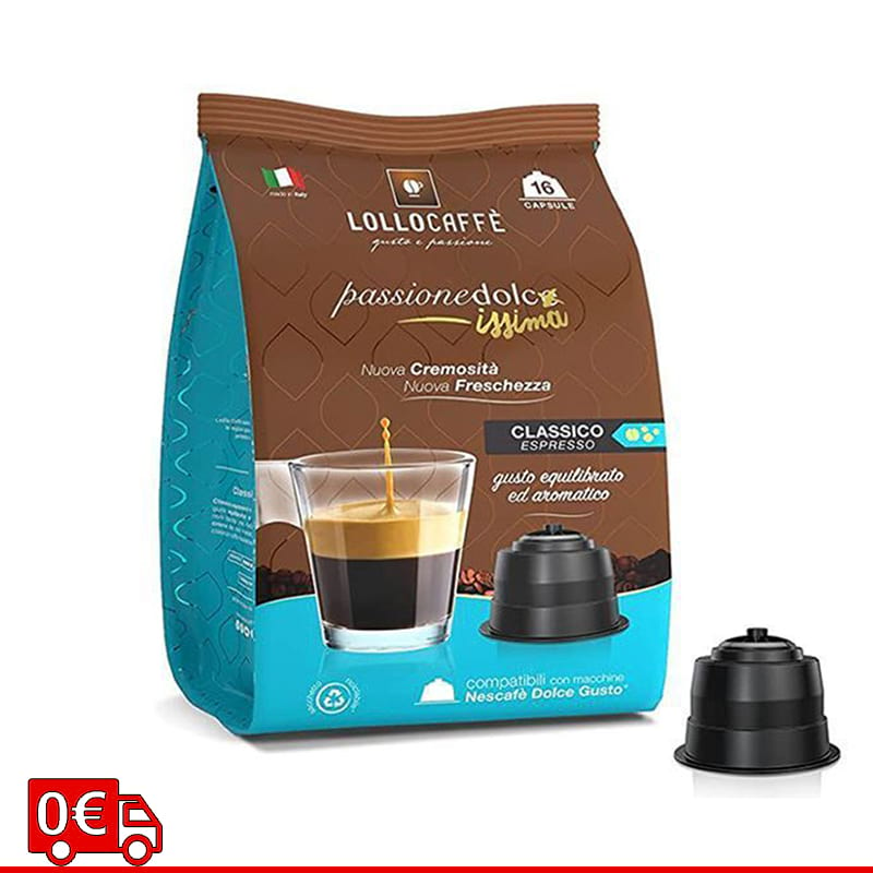 Lollo Classico capsule compatibili Nescafe Dolce Gusto