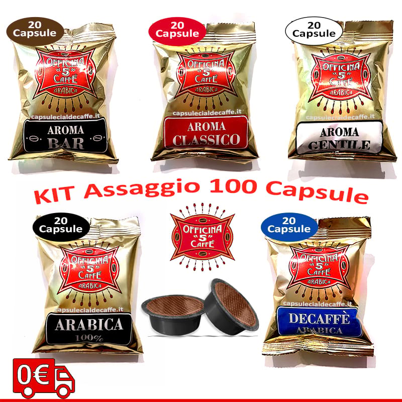 Kit assaggio caffè Officina 5 in Capsule Lavazza a Modo Mio