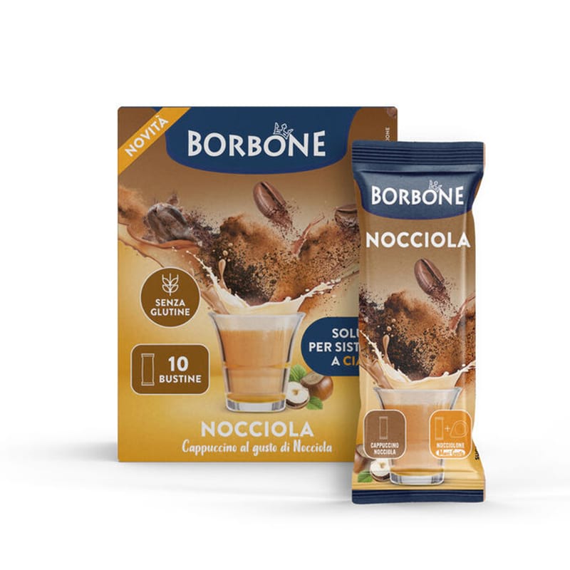 Stick Borbone bevanda al gusto di cappuccino e nocciola