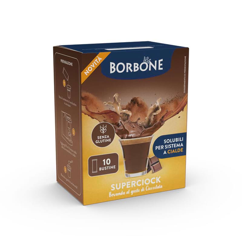 10 stick Borbone Superciock bevanda al gusto di Cioccolata