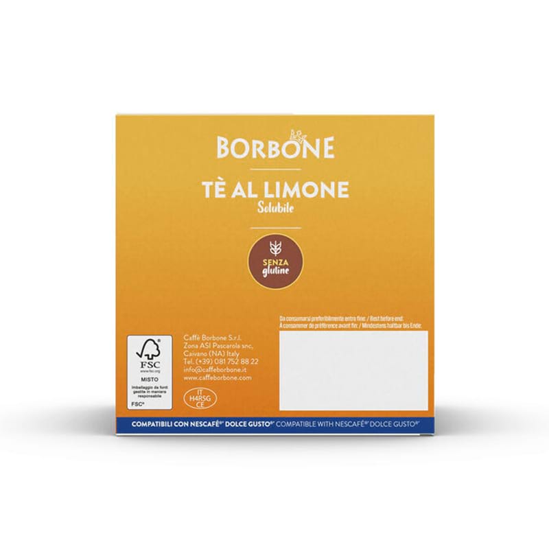 Tè Limone caffè Borbone in capsule Nescafè Dolce Gusto